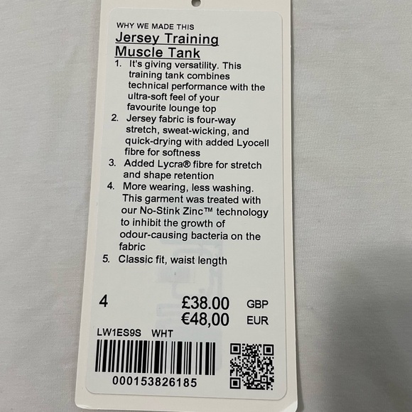 EUC Lululemon Jersey Training Muscle Tank Size 4 - Picture 7 of 7